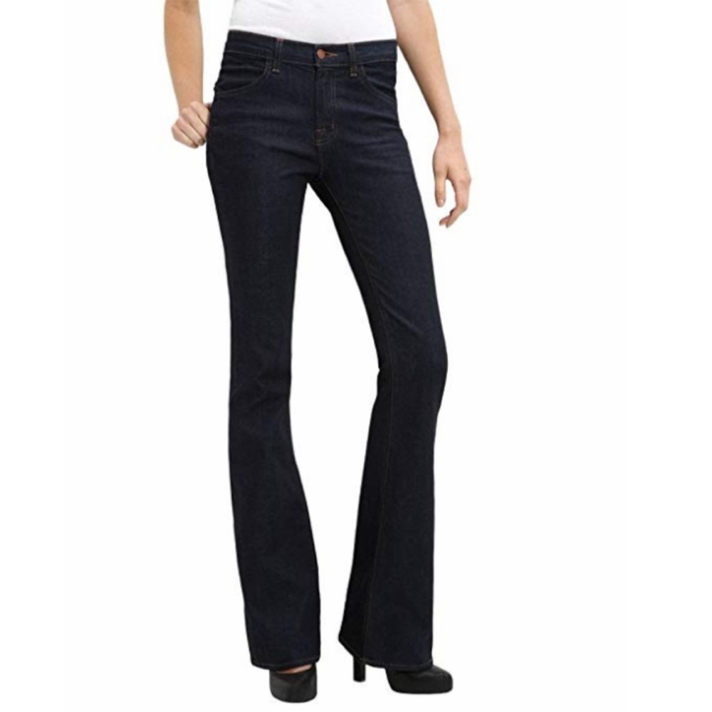 NWOT J Brand Mid Rise Lexington Flare Jeans in Pure